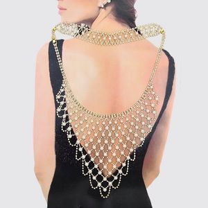 Back Drop Wide Necklace. Gift. Wedding. Party